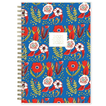 21-22 Weekly/Monthly Planner, 5x8, by Egg Press, Folk Floral