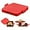 red, variant on Microwave Toastie Maker, Microwave Sandwich Maker, Microwavable Toastie Maker, Quick Cooking and Easy Cleaning, No Electricity, Wireless (red)