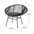 thumbnail image 4 of Handcrafted Polyethylene Rattan / Any Outdoor Setting / Comfortable Basket Chair Pair, 4 of 7