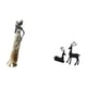 thumbnail image 5 of Figura Decorativa De Resina De Una Mujer Tribal Africana Y Un Ciervo Negro. Elegante Pieza Para Decorar El Hogar, Ideal Para Hoteles, Salas De Estar, Estudios, Balcones O Como Regalo., 5 of 8