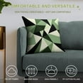 thumbnail image 4 of Green And Beige Modern Art Geometric Pillow Covers,Green And Beige Modern Art Geometric Throw Pillow Covers 18"×18" ,Living Room Sofa Couch Pillow Covers,Decorative Pillow Covers, 4 of 7