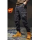 thumbnail image 3 of Pantalones cargo para hombre, color caqui, para trekking, ajustados, largos, holgados, informales, de alta calidad, de calle, de diseñador, talla grande, 3 of 5