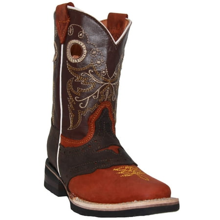 

The Western Shops Boys Cowboy Boots Kids Western Square Toe Leather Boot