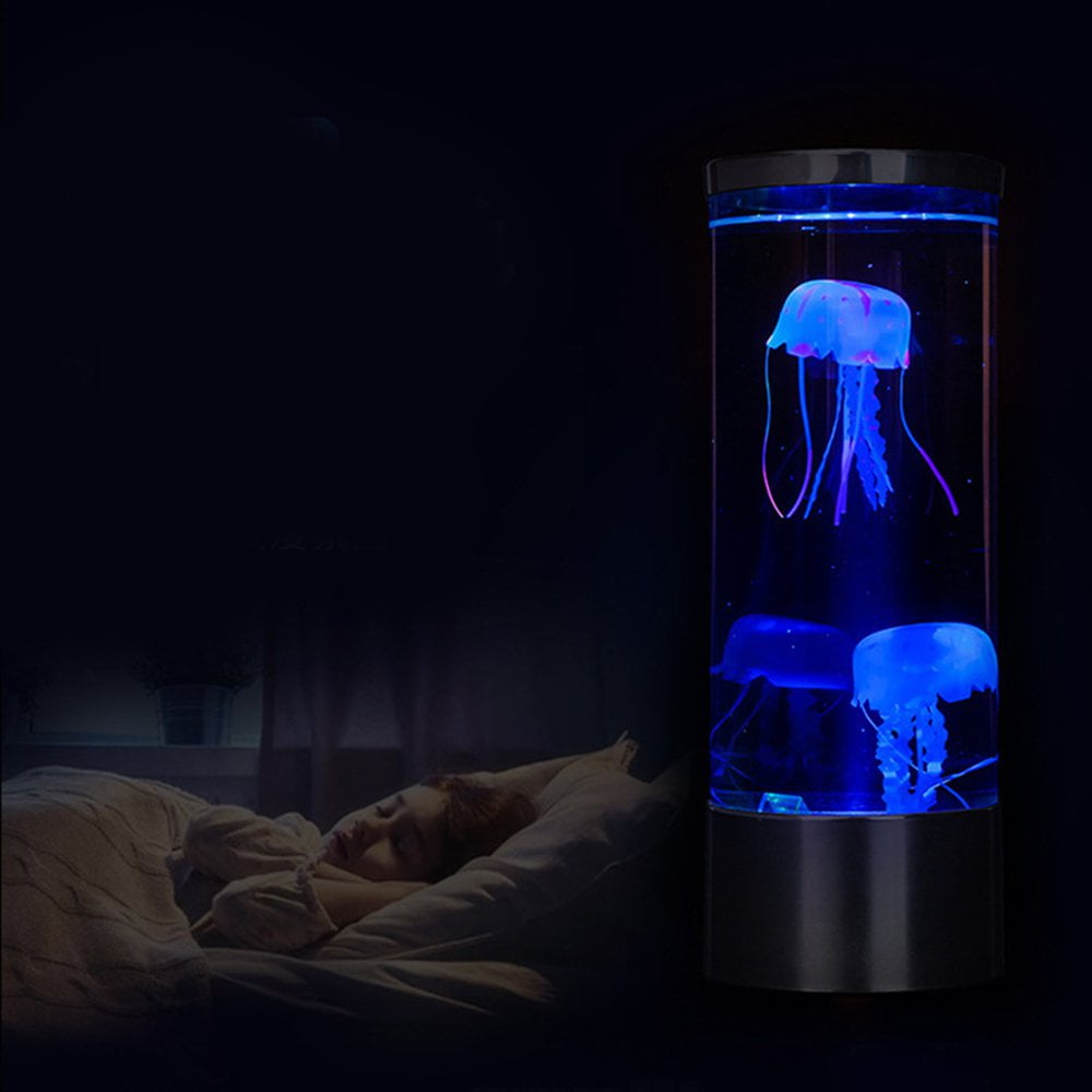 Colorful Led Big Jellyfish Water Lamp MultiColored Glow Living Room