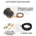 thumbnail image 2 of GlowShift | 2-1/16 (52mm) Tinted 7 Color Series 60 PSI Boost Gauge & Transmission Temperature Gauge Dual Set for Cars and Trucks, 2 of 5
