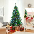 thumbnail image 4 of Costway 6FT Pre-Lit Hinged Christmas Tree w/ 260 Multi-Color Lights & 3-Minute Quick Shape No Fluffing Required, 4 of 10