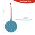 thumbnail image 3 of Gaeub Cartoon Whale Print Christmas Ornaments for Christmas Tree,Christmas Decor,Christmas Decorative Hanging Pendants,Acrylic Christmas Decorations -Round Shape, 3 of 7