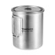thumbnail image 2 of Taza de agua portátil de olla de acero inoxidable de 750ml con tapa y asa plegable para acampar Irfora Taza, 2 of 7