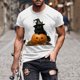 thumbnail image 1 of Blusas y camisas de manga corta y cuello redondo para hombre. Blusas/camisetas de manga corta con cuello redondo y estampado de Halloween para hombre. Blusa para hombre., 1 of 5