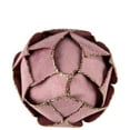 thumbnail image 5 of Northlight 5" Pink Flower Glitter Petal Shatterproof Ball Christmas Ornament, 5 of 5