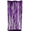 Metallic Shiny Tinsel Foil Fringe Window Curtain Wedding Party Decor - Purple