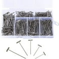 thumbnail image 1 of 450 Pieces Nickel Plated Steel T-Pins Assorted Size 1 Inch  1-1/4 Inch  1-1/2 Inch  1-3/4 Inch  2 Inch, 1 of 1