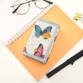 thumbnail image 7 of JIALIOU Nylon Trifold Card Wallet with ID Window Zipper Pocket for Men Women Teen Vibrant Colorful Butterflies, 7 of 7