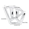 thumbnail image 1 of Fdit Furniture Hinges,2Pcs Stainless Steel Shoes Drawer Cabinet Hinges Turing Rack Replacement Fittings, Shoes Cabinet Turning Rack, 1 of 8