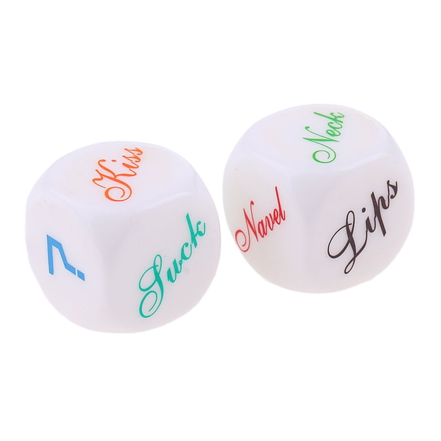 2pcs D6 Resplandor En Dices Oscuros Pareja Foreplay Juego Dados Seducción Regalo íntimo Sunnimix Dados poliédricos