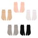 thumbnail image 3 of 5 pares de calcetines con punta de terciopelo Color de verano fino Estilo Medias medias Calcetines deslizantes Calcetines con chanclas para mujeres y hombres (negro + blanco + gris + rosa + color de, 3 of 4