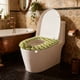 thumbnail image 5 of Herunwer Bathroom Soft Thicker Warmer Stretchable Washable Cloth Toilet Seat Cover Pads, 5 of 6