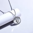 thumbnail image 4 of Memento Mori Necklace for Men Sterling Silver Skull Necklace Stoicism Jewelry Gifts for Men, 4 of 6