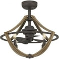 thumbnail image 4 of 23.25 inch 24W 4 Led Fandelier Rustic Caged Ceiling Fan Bailey Street Home 71-Bel-4423712, 4 of 6