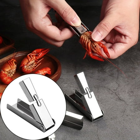 

Vegetable Cutter Crayfish Sheller Lobster Sheller Deveiner Tool Tail Peeler Deveining Tool Stainless Opener Crayfish Opener Crayfish Quick Sheller Clear Kitchen Vegetable Cutter