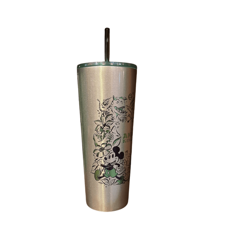 Disney Starbucks Animal Kingdom Icons Metal Tumbler Cup with Straw