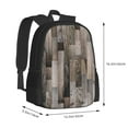 thumbnail image 3 of Vsdgher Wooden Texture Print Backpack for Women Men School Bookbag with Laptop Compartment for College Work Travel, Simple Fashion Casual Daypack, Fit 15" Laptop, 3 of 8
