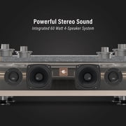 Crosley E100 Record Player with Speakers and Vibration Block Technology