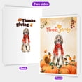 thumbnail image 2 of Happy Thanksgiving Afghan Hound with Turkey Pumpkins Autumn Vibes 5x7in Folded Greeting Card Dog Lover Single Note Card with Envelope - 12018, 2 of 5