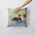 thumbnail image 2 of Black Swan Throw Pillow 18 in x 18 in, 2 of 5
