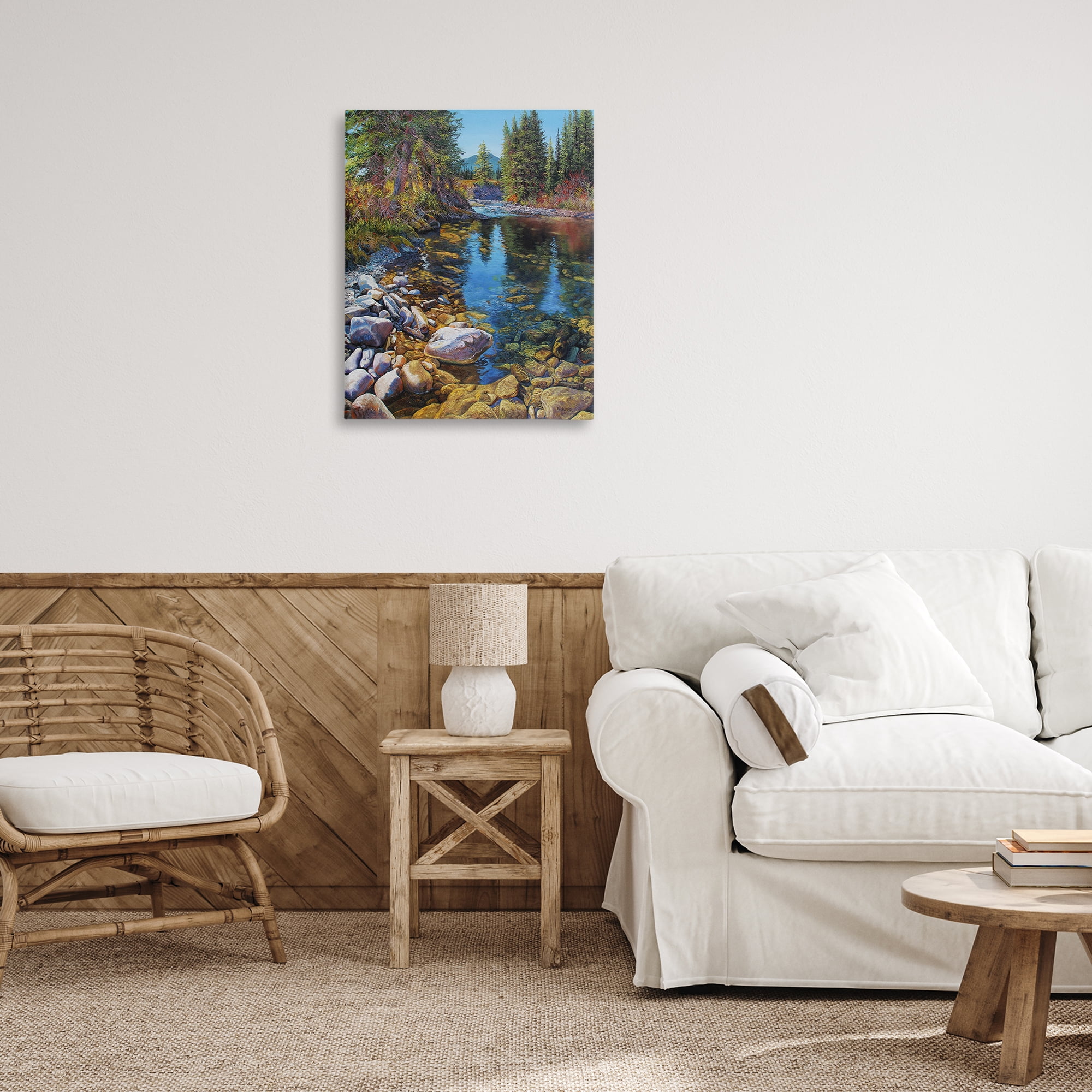 Stupell Industries Etherington Creek View Landscape & Nature Painting Wrapped Canvas Art Print Wall Art, 24 x 30