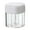 White, variant on Cheer.US Clear Plastic Empty Spice Container Spice Jars with Lid – Kitchen Bottle Dispenser Store Spice,Herb,Rub,Sugar,Salt,Pepper 2 Way Lids Sift/Pour Shaker–Refillable Airtight Jar Cap