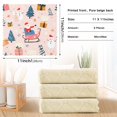thumbnail image 6 of Yayeee 6 Pack Kitchen Dishcloths for Washing Dishes Soft Absorbent Microfiber Towels, Blue Christmas Santa, 6 of 9