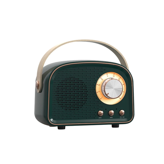 Amzcrzy Electrónica para hombres Organizador de electrónica Cámara digital Altavoz Bluetooth retro Mini altavoz inalámbrico con sonido estéreo nítido Altavoz portátil compatible con FM, unidad USB, t