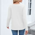 thumbnail image 5 of EDFBUYKRS Women's Long Sleeve Blouse Lace Knit Loose Casual Tops Xl, 5 of 6