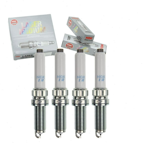 4 pc NGK Laser Iridium Spark Plugs compatible with BMW 330e 2.0L L4 2016-2018