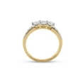 thumbnail image 5 of 14kt Yellow Gold Princess Diamond Bridal Wedding Ring Band Set 1-1/2 Cttw, 5 of 5