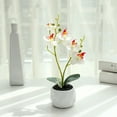 thumbnail image 3 of Tela de cerámica Planta artificial Bewildely Reemplazo vivo Decoración Blanco, 3 of 6