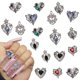 thumbnail image 1 of Colgantes para uñas GUAACCB, 18 unidades, con forma de corazón en 3D, para decoración de uñas, 1 of 7