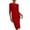 Red, variant on Women's Party Dress Evening Dress 3/4 Sleeve Fitted Elegant Cocktail Dress for Spring Fall Banquet Wedding Guest,Pink,L