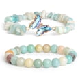 thumbnail image 2 of Top-kevin 2Pcs Butterfly Bracelets for Women Healing Crystals Bracelets for Women Natural Gemstone Bead Bracelet Cute Butterfly Charm Bracelet Stretch Crystal Jewelry Gifts for Women, 2 of 25