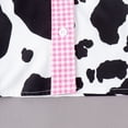 thumbnail image 6 of Paguaki Toddler Girl Denim Western Outfit Baby Cowgirl Clothes Ruffle Cow Print Shirt Button Down Tops Belted Jeans Skirts, 6 of 8