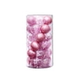thumbnail image 1 of Bearachild 24 piezas bolas de Navidad adornos de colores boda familia interior exterior patio sala de estar dormitorio accesorios de decoración Kits de decoración para fiestas Rosado Bearachild HA008692-08B, 1 of 6