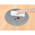 thumbnail image 2 of REGALWOVEN Round Placemats Set of 6 Placemats for Kitchen Dining Table Decor Washable Table Placemats Wipeable Table Mat Silver Gray 14*14in, 2 of 5