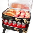 thumbnail image 5 of Rose Double Layered Insulated Refrigerated Lunch Bag with Two Compartments, Large Capacity, and Handheld Carry - 7.1x11.4x16.1 Inches, 5 of 6