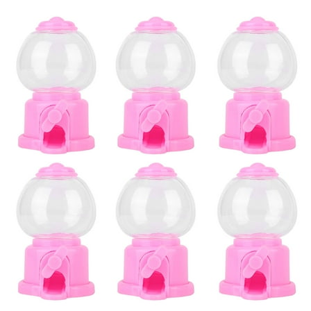 6Pcs Candy Machine Dispenser, Containers Mini Cute Shape Candy Storage Box Children Household Tool Pink For Candy, Homemade Cookies, Cake, Snacks
