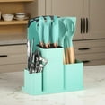 thumbnail image 2 of 20PCS Silicone Stainless Steel Cooking Utensils-Multifunctional Kitchen Utensil Set, Wooden Handles Tools Set,Stainless Steel Kitchen Gadgets Accessories, Chef Knife Set,Perfect Kitchen Cooking Tools, 2 of 12