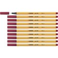 thumbnail image 1 of STABILO Point 88 Fineliner Pen,Dark Red,Pack of 10, 1 of 4