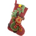thumbnail image 1 of Calcetín navideño, calcetín navideño grande para colgar, diseño de Papá Noel, renos y muñecos de nieve, 1 of 5