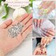 thumbnail image 3 of Uxcell Piedras de Rhinestone Redondas de Fondo Plano, Gemas de Cristal de Fondo Plano para Manualidades DIY, Ropa, Decoración de Arte de Uñas Blanco Claro SS8, 3 of 7