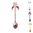 thumbnail image 4 of tredstone Cute Cat Design Smile Cat Coffee Spoon Stainless Steel Spoon Long Handle Teaspoon Ice Cream Spoon, 4 of 9